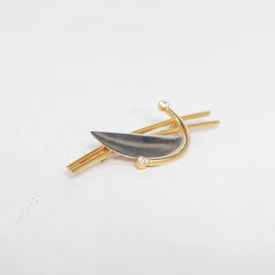 Broche (Or, Argent) Métal inconnu
