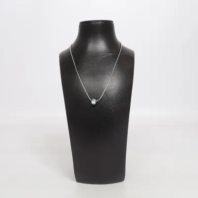 Necklace (Silver, Blue) from Steel Unknown metal