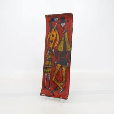 Väggdekoration (Röd, Flerfärgad)