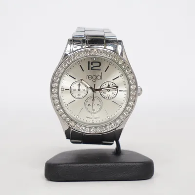 Wristwatch (Silver, White) from Regal