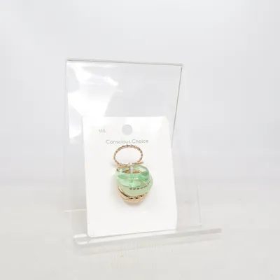 Ring (Green, Gold) from H&M Unknown metal