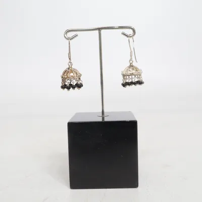 Earrings (Gold, Silver, Black) Unknown metal