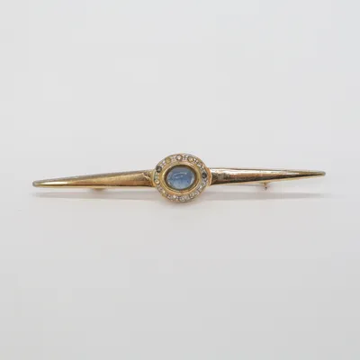 Broche (Guld, Blå) Ukendt metal