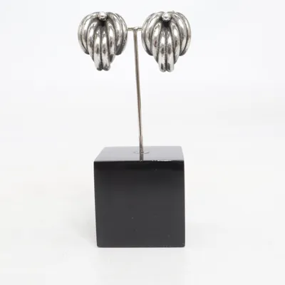 Clips-örhängen (Silverfärgad) Okänd metall