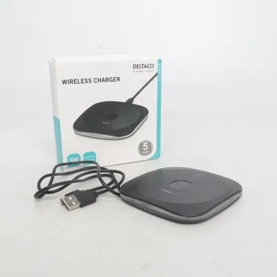 Trådløs oplader (Wireless Charger) fra Deltaco