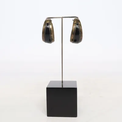 Örhängen (Svart) Rostfritt stål