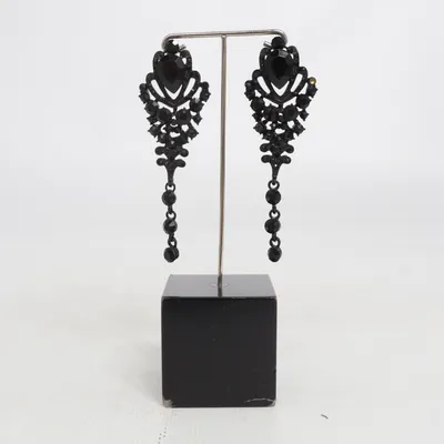 Boucles d'oreilles (Noir) Métal inconnu