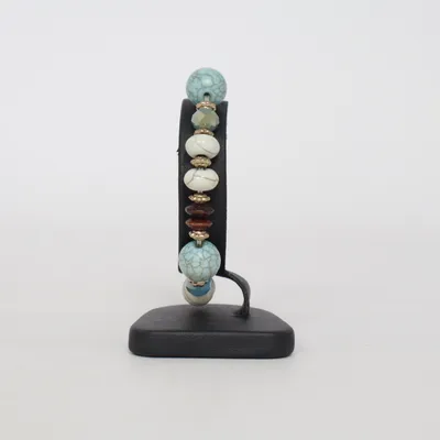 Armband (Vit, Blå, Flerfärgad) Okänd metall