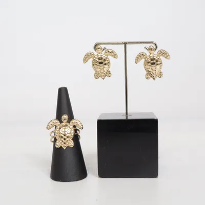 Smyckesset (Guldfärgad) Okänd metall