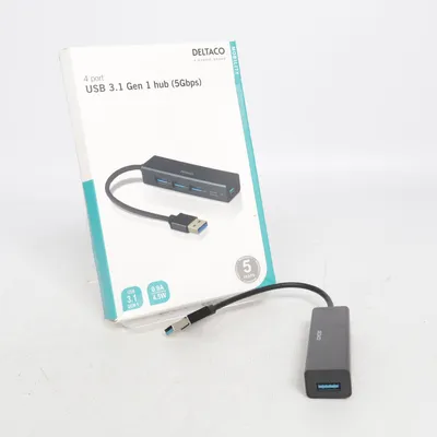 Batterie externe (Usb 3.1 Gen 1 Hub) de Deltaco