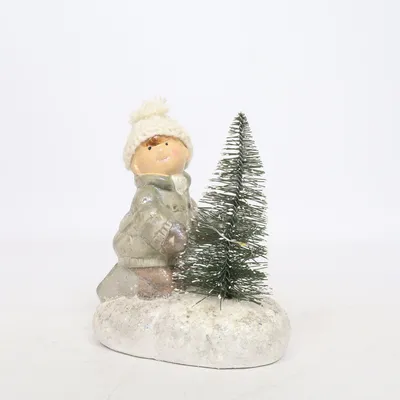 Juldekoration (Grå, Vit, Grön)