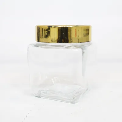 Burk (Transparent, Guldfärgad)