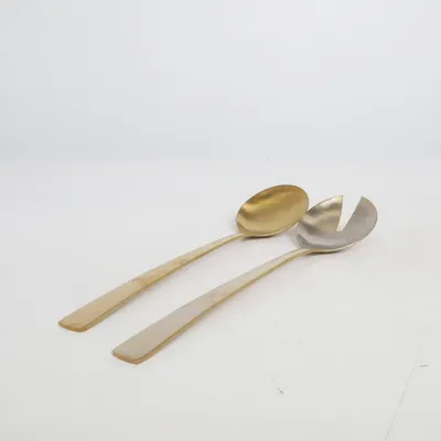 Salad servers (Silver, Gold)