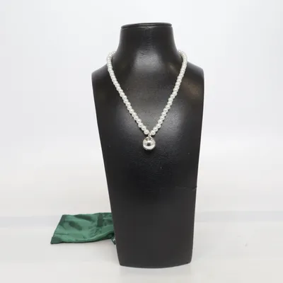 Halsband (Vit, Silverfärgad) från Snö of Sweden Okänd metall