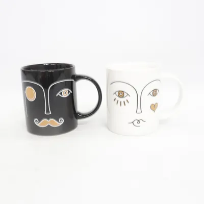 Mok (Zwart, Wit) van Jonathan Adler x H&M Home