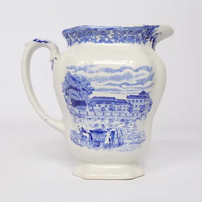 Kruik (Wit, Blauw) van Rörstrand