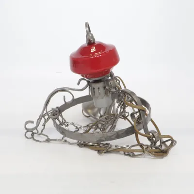 Taklampa (Röd, Silverfärgad)