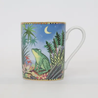 Mug (White, Blue, Multicolored) from Goebel