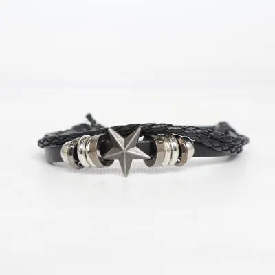 Armband (Svart, Silverfärgad) Okänd metall