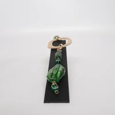 Hänge (Guldfärgad, Grön) Okänd metall
