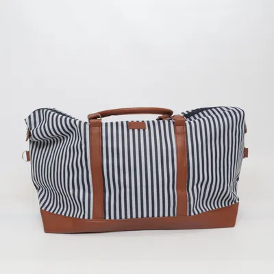 Weekendbag (Blå, Vit, Brun) Polyester