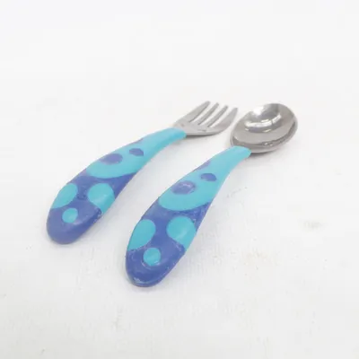 Kinderbestek (Blauw) van Munchkin