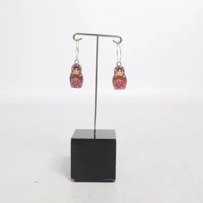 Ohrringe (Pink, Mehrfarbig) Unbekanntes Metall