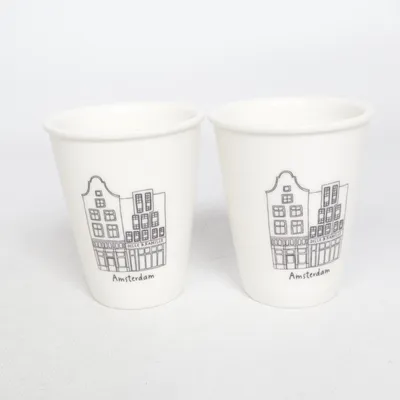 Drinking glass (White) from Dille & Kamille
