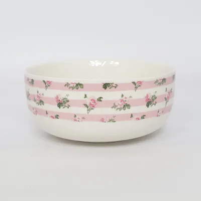 Bowl (White, Pink)