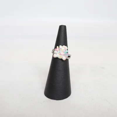 Ring (Vit, Flerfärgad, Silverfärgad) från Hello Kitty Okänd metall