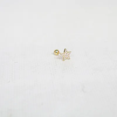 Piercingsmycke (Guldfärgad) Okänd metall
