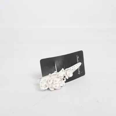 Hair clamp (White, Silver) from Fashion Jewelry