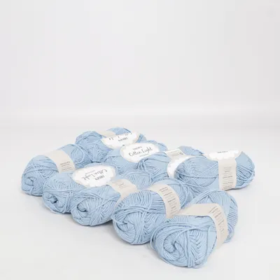 Yarn (Cotton Light Uni Colour) from Drops Cotton, Polyester