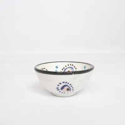 Bowl (White, Blue, Black) from Indiska