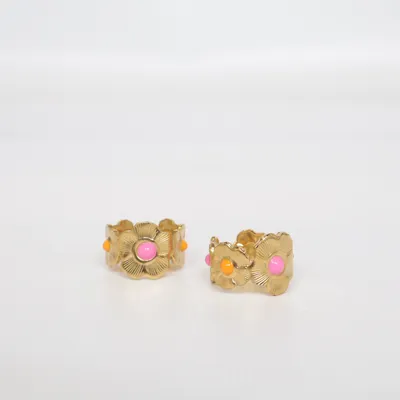 Ring (Guldfärgad, Rosa, Orange) Okänd metall