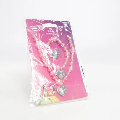 Parure de bijoux (Rose, Multicolore) de Disney Princess Métal inconnu