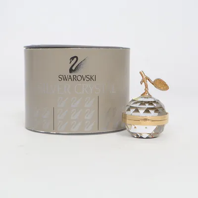 Beeldje (Schmuckdose in Form eines Apfels) van Swarovski
