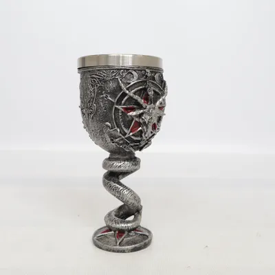 Vinglas (Grå, Röd)