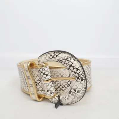 Belt (White, Gold) from Dixie