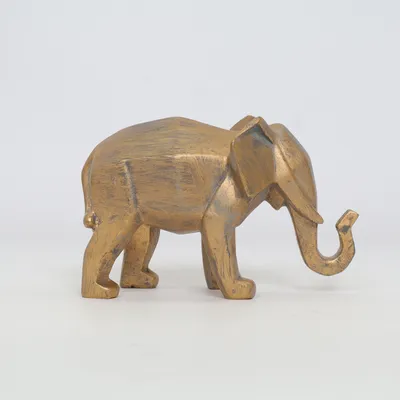 Figurine (Gold, Gray)