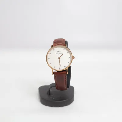 Armbåndsur (Brun, Hvid, Guld) fra Daniel Wellington