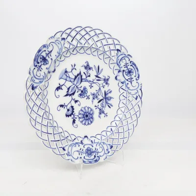 Tallrik (Blå, Vit) från Meissen
