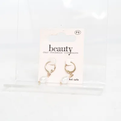 Örhängen (Guldfärgad, Vit) från Beauty Okänd metall