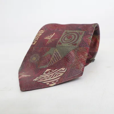 Tie (Red, Multicolored) from Fashion Line Polyester