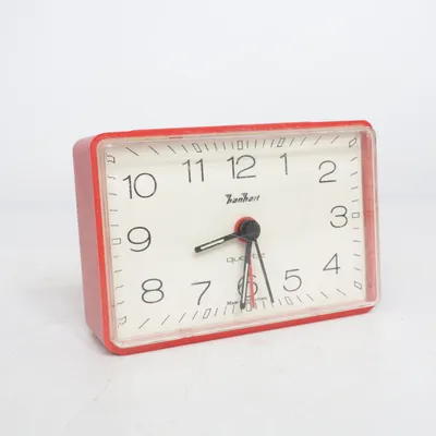 Tafelklok (Rood, Wit) van Hanhart