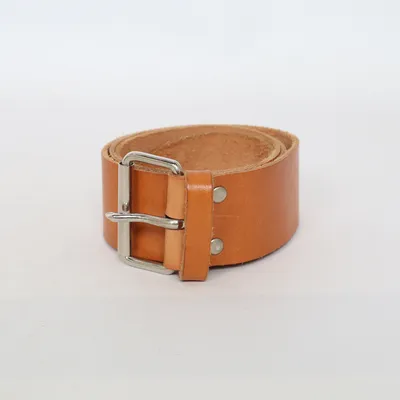 Bälte (Beige, Silverfärgad)