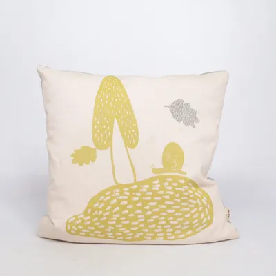 Prydnadskudde (Beige, Grön) från Ferm Living Ekologisk bomull