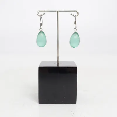 Boucles d'oreilles (Vert) Métal inconnu