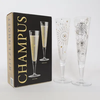 Champagneglas (Transparant, Goud) van Ritzenhoff