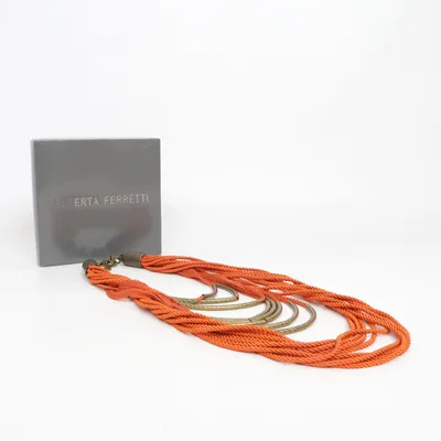 Necklace (Orange) from Alberta Ferretti Unknown metal